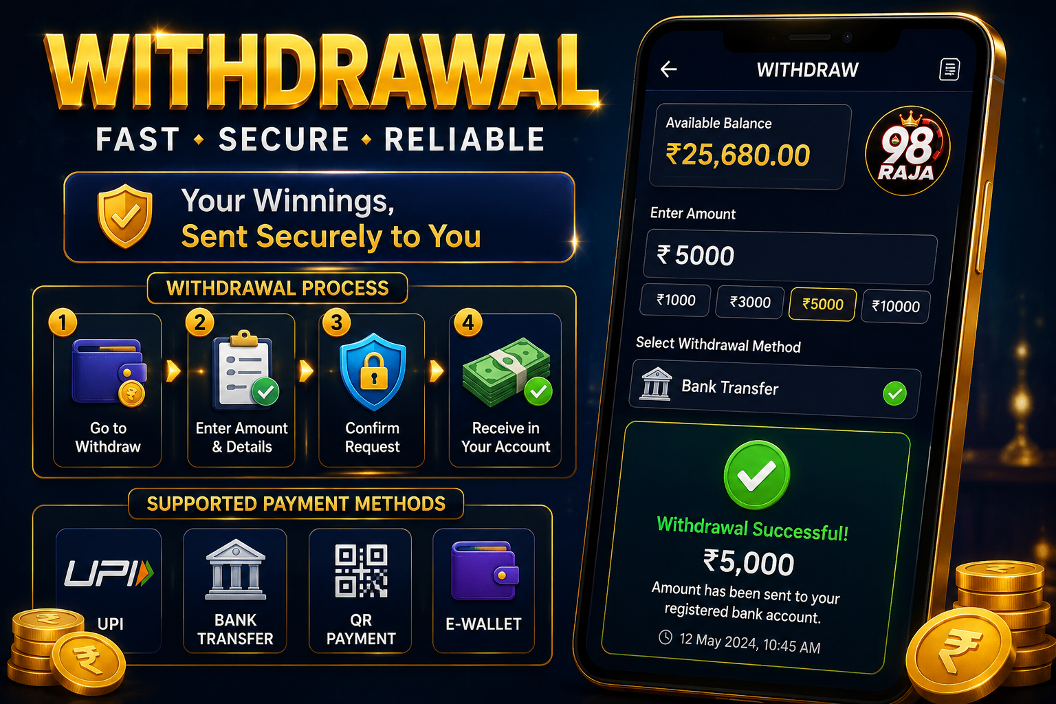 98Raja Withdrawal