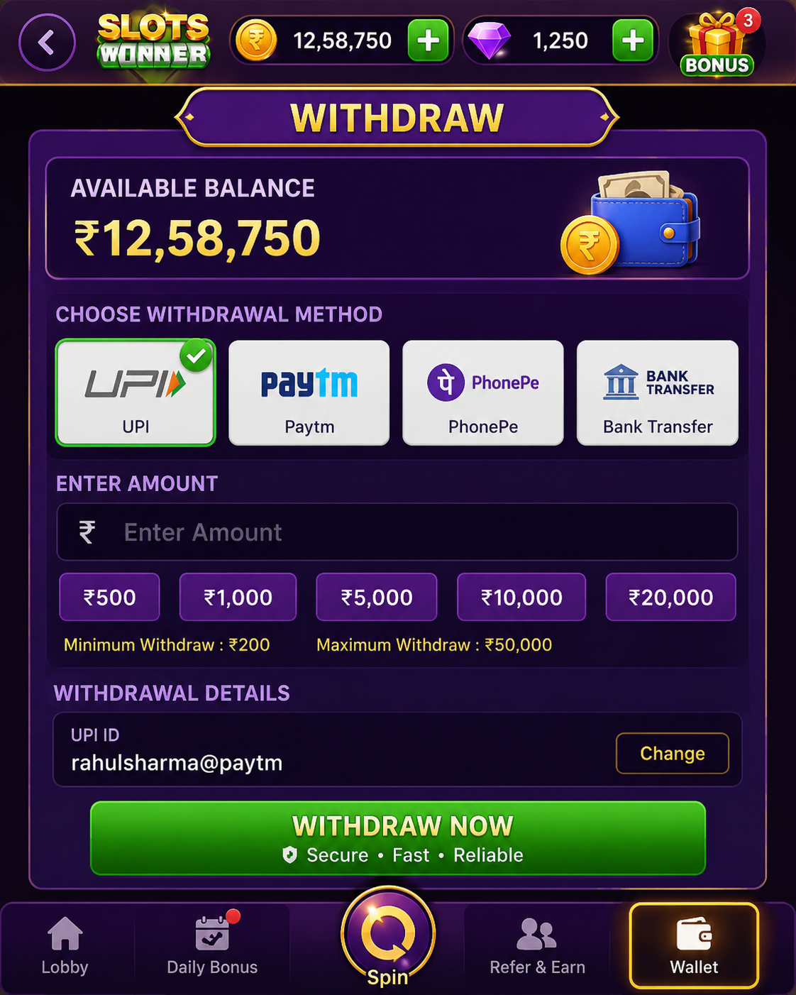 slots winner